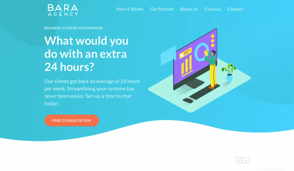 Bara Agency website screenshot