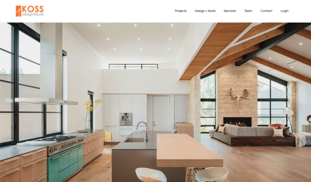Koss DB website screenshot